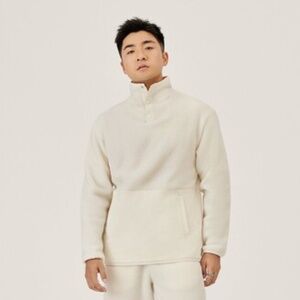 Allbirds Men's Fluff Fleece Pullover Natural White Size XL